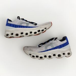 On Cloud Shoes Womens Size 9.5 On Running Cloudmonster White Blue